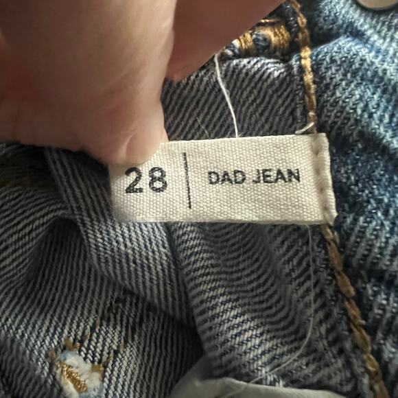 PacSun Woman’s Button Fly Straight Leg Light Wash Dad Jean- Size 28 - Picture 7 of 12